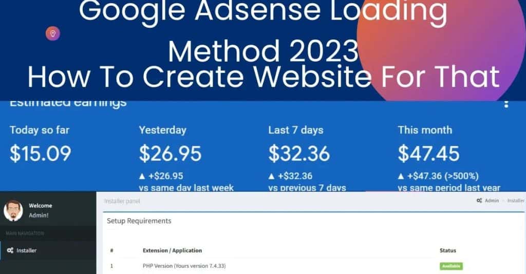 How to create a tools website for Google AdSense Loading Method