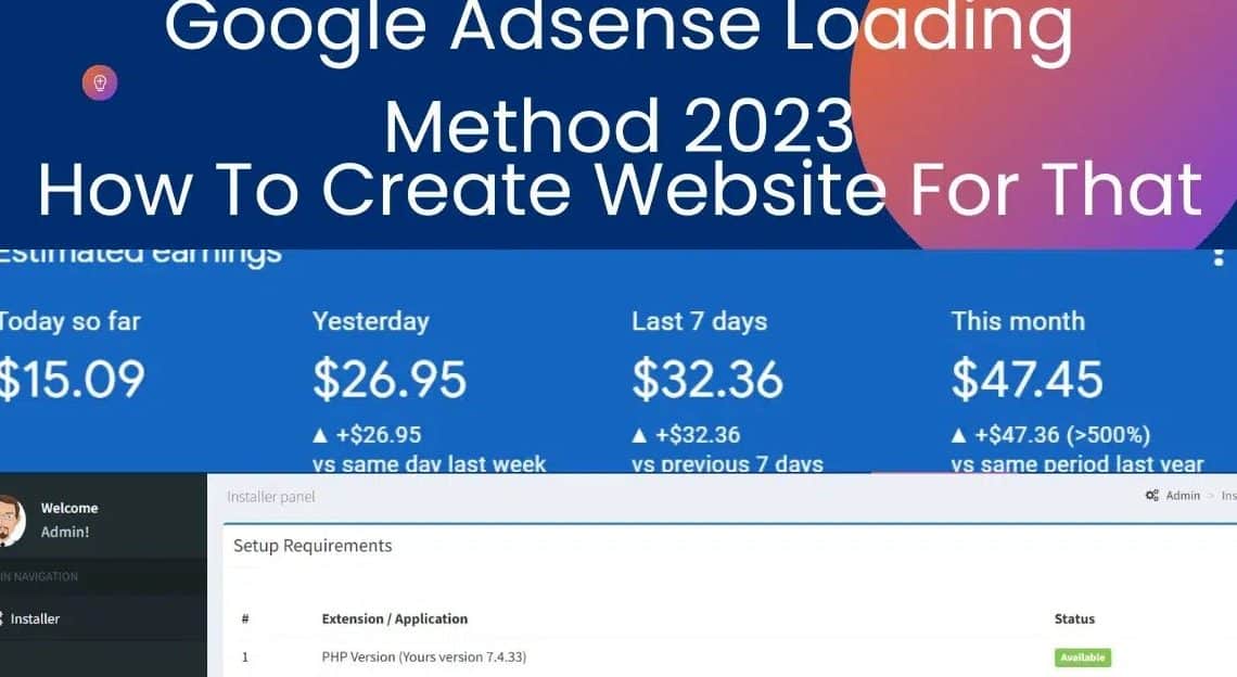 How to create a tools website for Google AdSense Loading Method